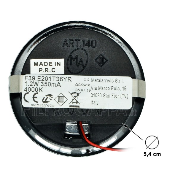 LED Strahler 1,2 W, 4000 K, neutrales Licht für Dunstabzugshaube AIRONE CEFLCRODIA58C00002