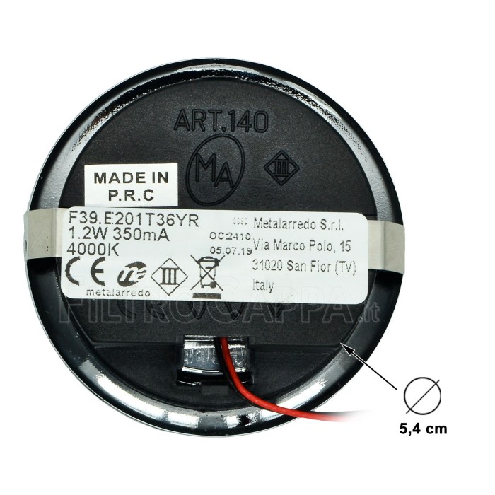 Refletor LED 1,2W 4000K Luz Neutra para Coifa AIRONE CEFLCRODIA58C00002