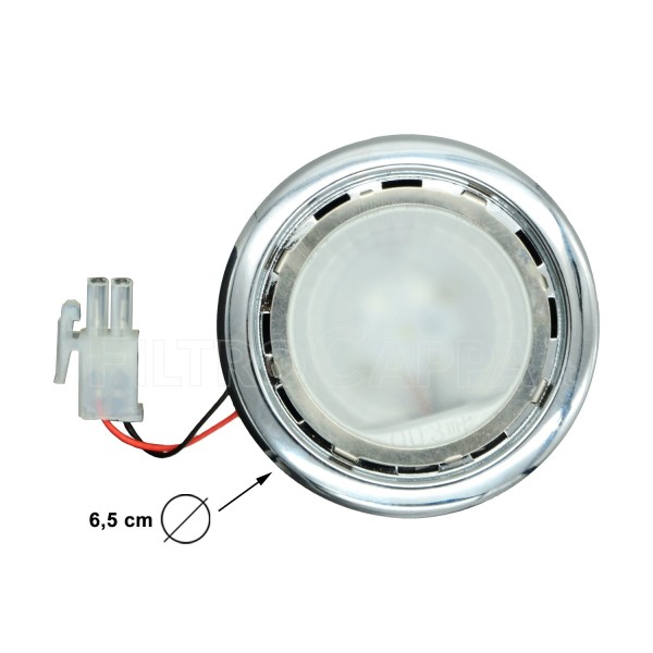 LED LEUCHTE LICHT LAMPE 6,5 CM DURCHMESSER 1,2 W 4000K WEISSES LICHT FÜR DUNSTABZUGSHAUBEN AIRONE CEFLCRODIA58C00002