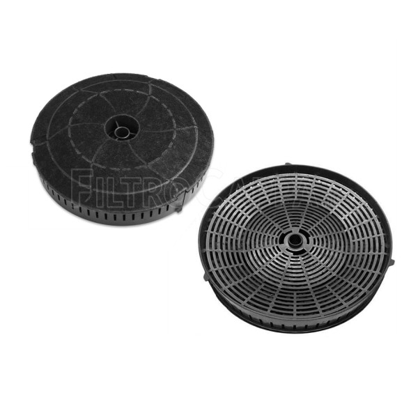 CHARCOAL FILTER FOR COOKE HOOD ELICA IKEA WHIRPOOL ( 2 PCS ) DIAMETER 18 CM THICKNESS 3,5 CM FKS386