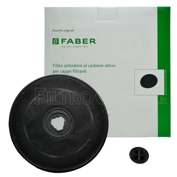 FILTRO CARBONE ATTIVO DIAMETRO 23,2 CM ORIGINALE FABER 112.0157.238