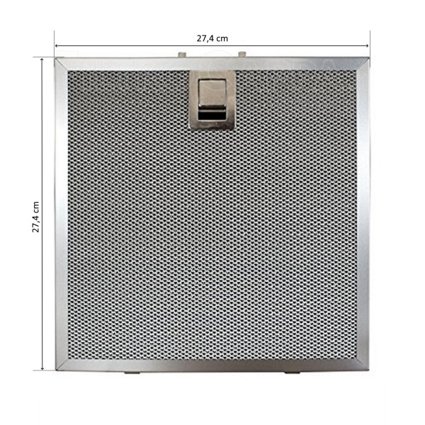 FILTRO CAPPA METALLICO 27,4 X 27,4 CM FALMEC ELECTROLUX MAXFIRE 101080240