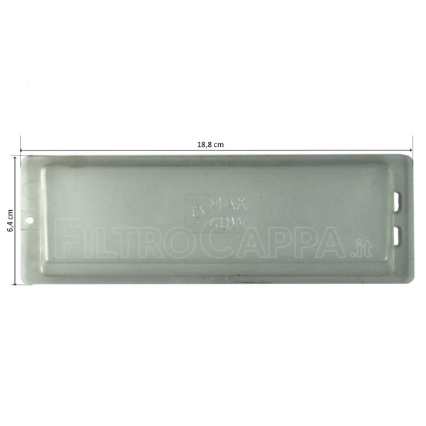 LIGHTING DIFFUSER 6,4 x 18,8 CM FOR COOKER HOOD FABER HOTPOINT ARISTON 133.0018.582
