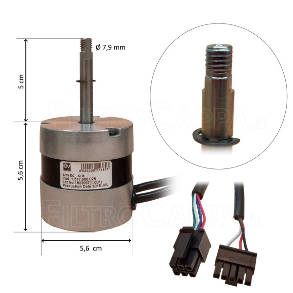 MOTEUR POUR ÉCHANGEUR DE CHALEUR VORTICE PROMETEO HR400 1.517.000.028
