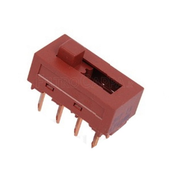 INTERRUPTEUR COULISSANT HOTTE 3 POSITIONS 4 CONTACTS POUR DEUX LIGNES 133.0054.538