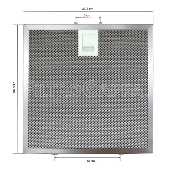 FILTRO CAPPA METALLICO 23,5 X 24,5 CM FALMEC ELECTROLUX MAXFIRE FKA121