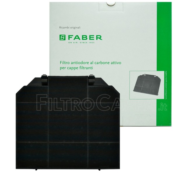 CHARCOAL FILTER GENUINE SPARE PARTS 26,7 X 23,7 CM FOR COOKER HOODS FABER 112.0157.243