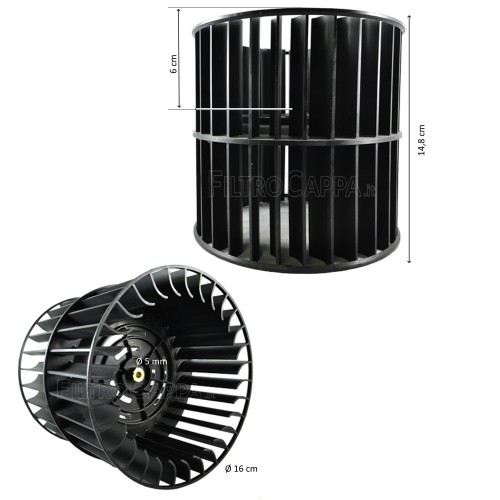 FABER FRANKE HOTTE VENTILATEUR ROUE DIAMÈTRE 16 CM 133.0064.532