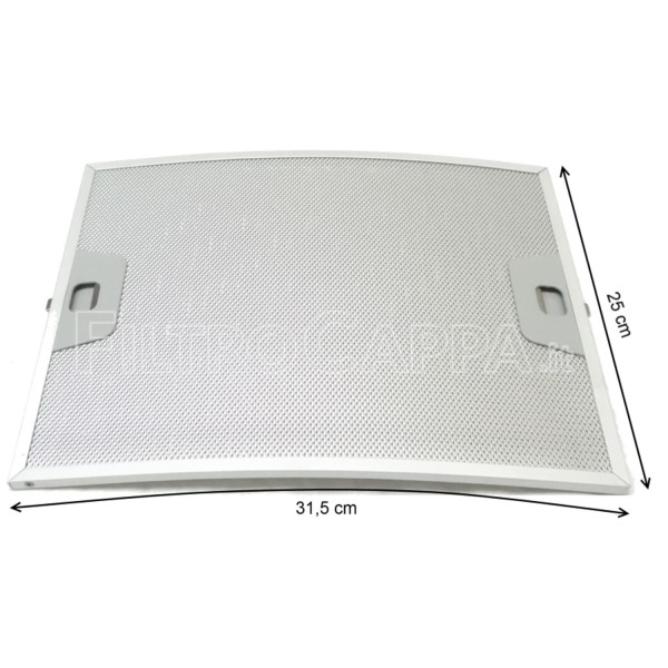 Aluminium Metallfilter 31,5 x 25 cm für FABER ARCO PLUS Dunstabzugshaube 133.0071.027