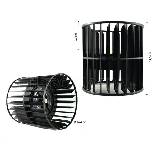 ROUE DE VENTILATEUR DE HOTTE FABER FRANKE DIAMÈTRE 14,4 CM PIÈCE DE RECHANGE ORIGINE