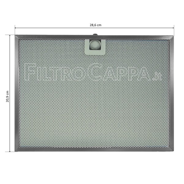 Filtro metallico alluminio 28,6 x 20,9 cm FABER IN NOVA SMART DIVINA 133.0395.386