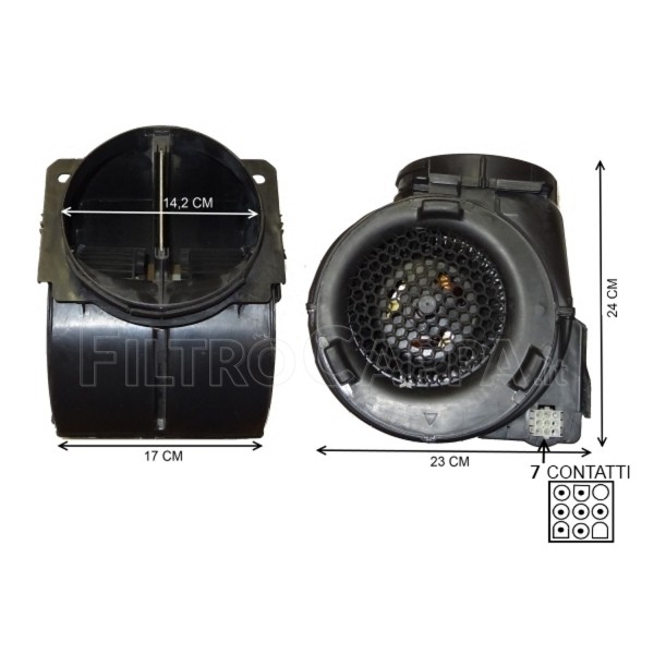 MOTOREN FÜR DUNSTABZUGSHAUBEN FABER FRANKE CUBIA TRATTO 4 GESCHWINDIGKEIT 133.0017.578