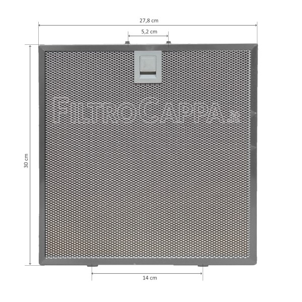 METALLFILTER ASI FÜR DUNSTABZUGSHAUBEN FALMEC 27,8 X 30 CM 101079901