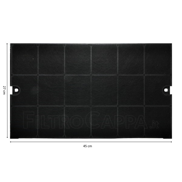 FILTRO CARBONE 45 x 27 CM ORIGINALE SPESSORE 2 CM FABER EFF52 112.0157.239