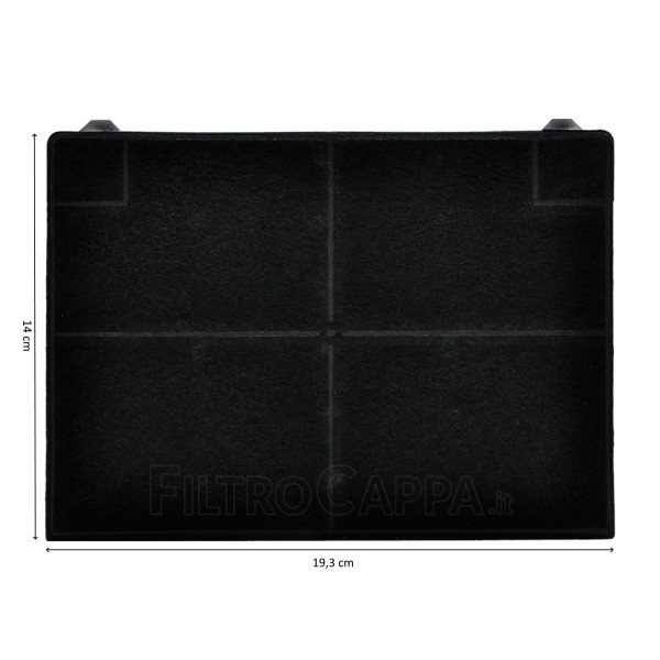 PEÇA DE REPOSIÇÃO ORIGINAL DO FILTRO DE CARVÃO (2 PCS) 19,5 X 13,9 CM PARA FABER 112.0157.242