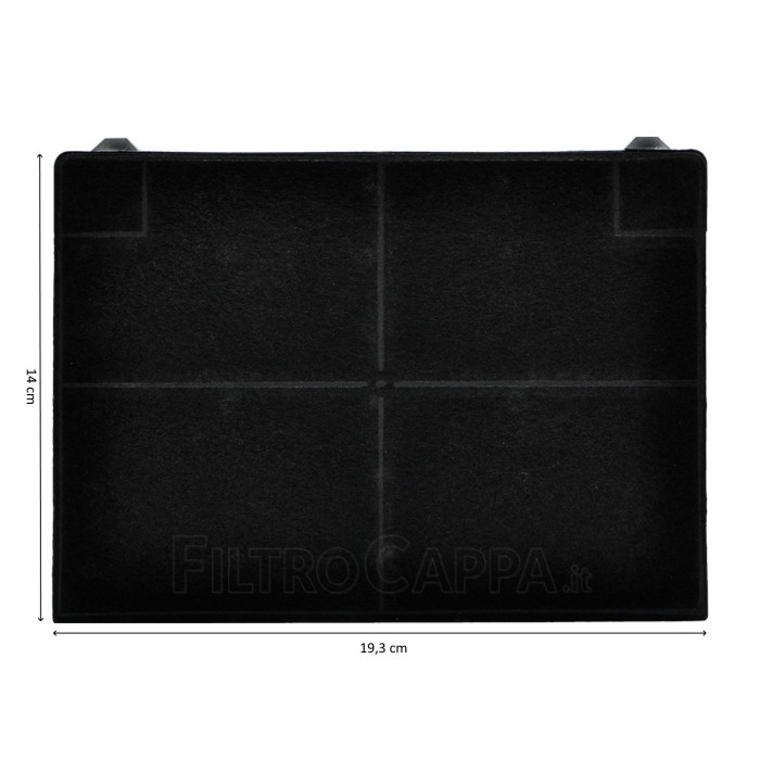 PEÇA DE REPOSIÇÃO ORIGINAL DO FILTRO DE CARVÃO (2 PCS) 19,5 X 13,9 CM PARA FABER 112.0157.242