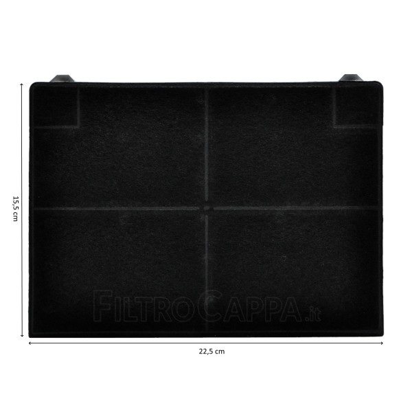 Filtro de carbón (2 uds.) 15,5 X 22,5 CM para campana extractora FABER REPUESTO ORIGINAL 112.0517.241 Filtro de carbón (2 uds.) 15,5 X 22,5 CM para campana extractora FABER REPUESTO ORIGINAL 112.0517.241