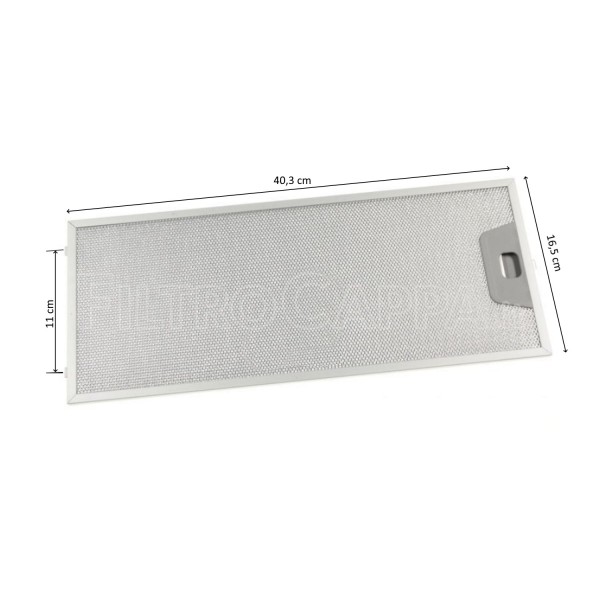 FILTRO METALLICO 40,3 X 16,5 CM FABER FRANKE 133.0059.251