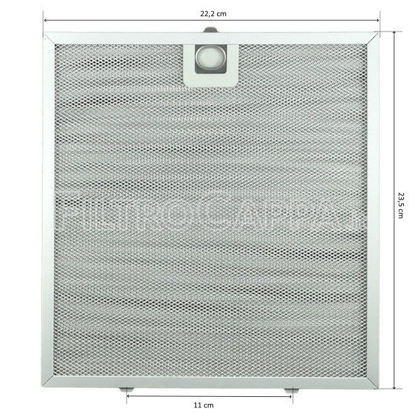 FILTRO METALLICO 22,2 X 23,5 CM ORIGINALE FABER 133.0076.239