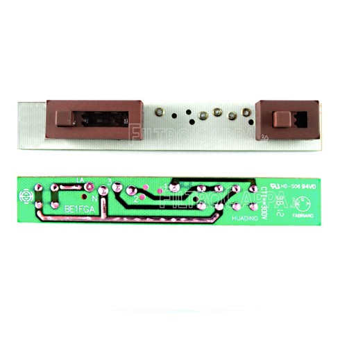 Controle deslizante de luz e 3 velocidades para exaustor SMEG KSET ELICA ELISLIM 810450057 BE1FGA