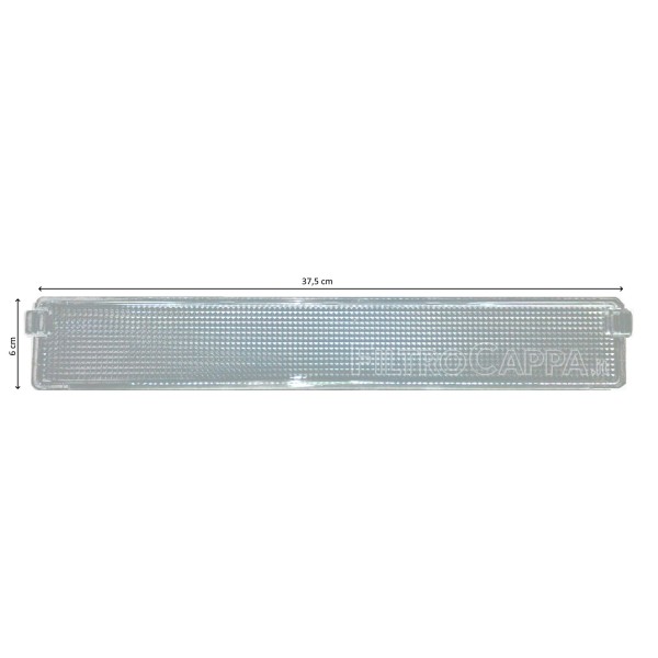 COUVERCLE DE LAMPE 37,5 X 6 CM POUR HOTTE ELICA TURBOAIR PF02SA PF02TA