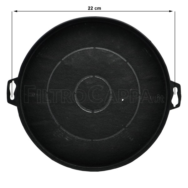 Filtro de Carbón (Pack de 2 Piezas) Circular Diámetro 21 cm CAMPANAS EXTRACTORAS TIPO 2 103050102 FKS179