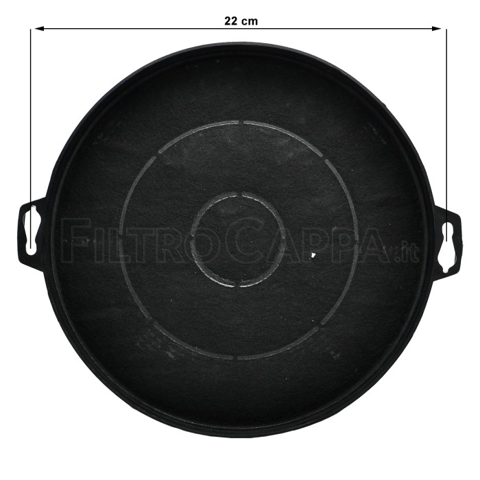 Charcoal Filter (Pack of 2 Pieces) Circular Diameter 21 cm COOKER HOODS TIPO 2 103050102 FKS179
