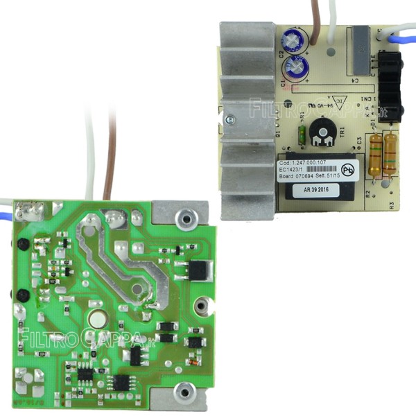 SCHEDA CON SENSORE INFRAROSSO PER ASCIUGAMANI DA PARETE VORTICE ECODRY