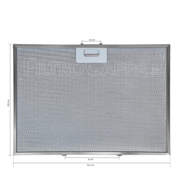 Metallfilter 30,1 x 42,7 cm für Best K18L Electrolux Dunstabzugshaube 080871403