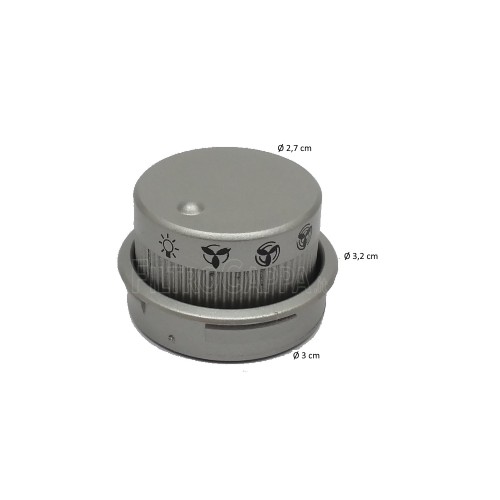 Perilla de control push-pull para velocidad e iluminación para campana extractora Faber Intra Inside 133.0274.913