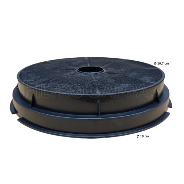 Filtro carbone attivo circolare diametro 19 cm AIRONE TECNOWIND MAX FIRE