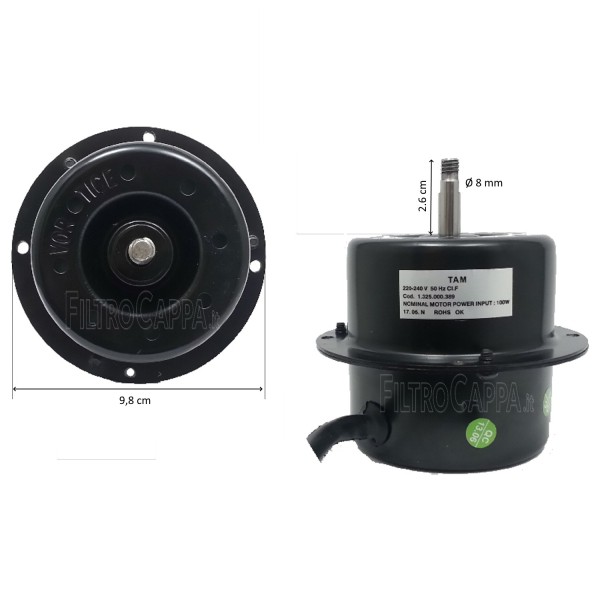 MOTOR PARA VORTICE CA 100-V0 D 16008 2 VELOCIDADES 1.325.000.389