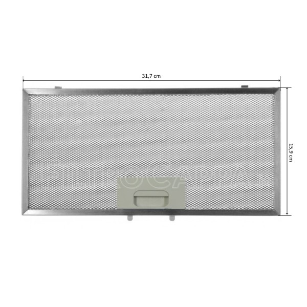 METAL FILTER 31,7 X 15,9 CM FOR FABER INCA LUX COOKER HOOD 133.0331.312