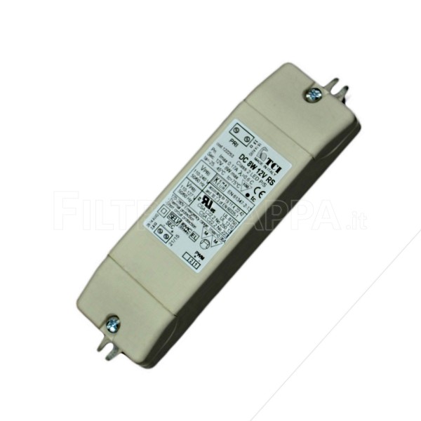 Transformador de alimentação LED 12V 8W TCI para coifas SMEG 818890164 818890159
