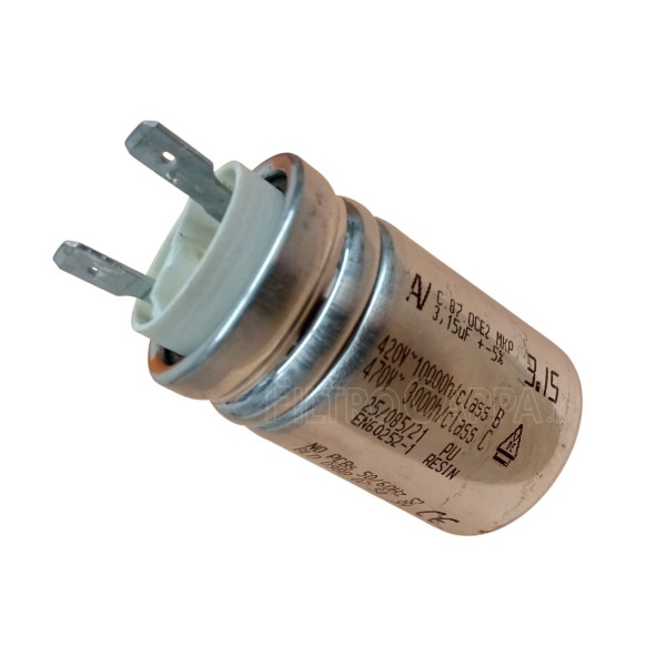 CAPACITORS FOR COOKER HOOD MOTOR 3,15 uF 2029/R CND0025409