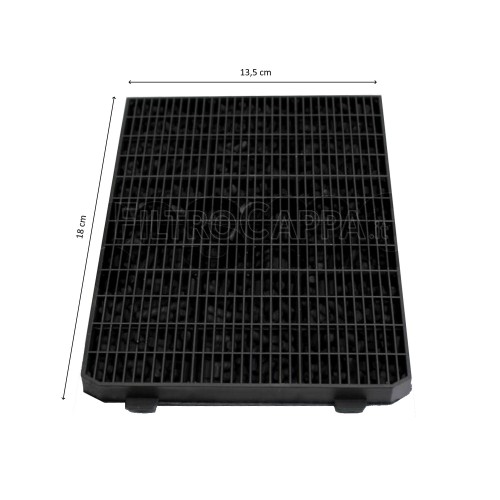 KIT FILTRO DE CARVÃO 4 PEÇAS 18 X 13,5 CM PARA EXAUSTOR SMEG 763410556 KITC3R 2