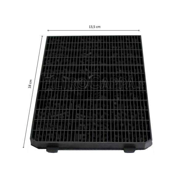 FILTRO DE CARBÓN ACTIVADO (4 unidades) 18 X 13,5 CM PARA CAMPANA EXTRACTORA SMEG 763410556 KITC3R
