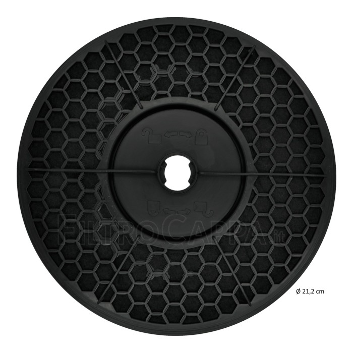 Kohlefilter Ø 21,2 cm für Dunstabzugshauben FABER FRANKE SMEG TCH04 741