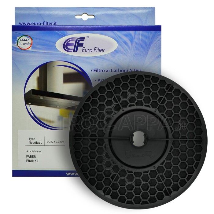 Kohlefilter Ø 21,2 cm für Dunstabzugshauben FABER FRANKE SMEG TCH04 741