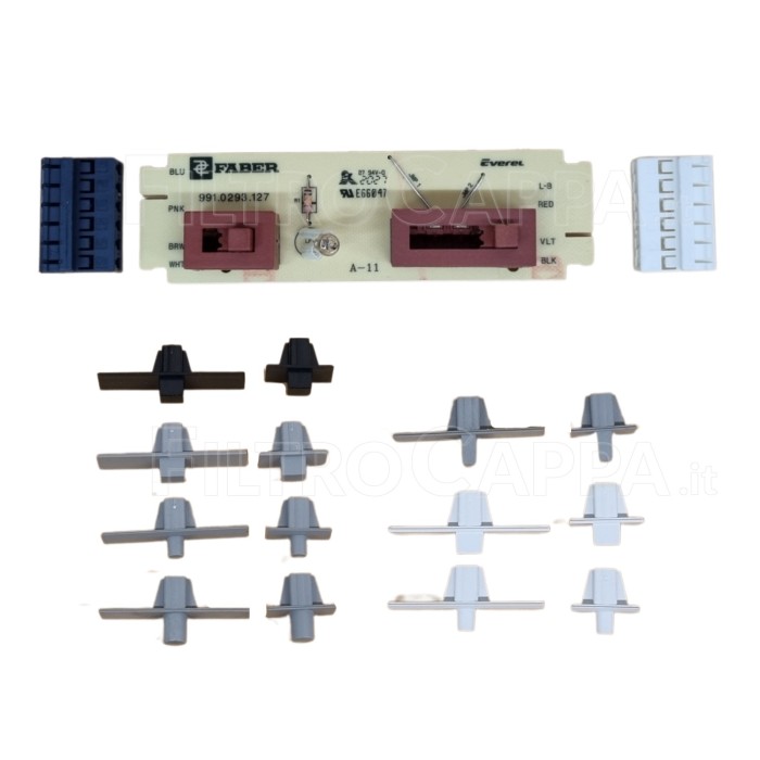 SLIDER FOR FABER COOKER HOOD CONTROLS 3 SPEED AND LIGHT VALUE WITH KEYS 991.293.127 133.0078.891 SLIDER FOR FABER COOKER HOOD CONTROLS 3 SPEED AND LIGHT VALUE WITH KEYS 991.293.127 133.0078.891