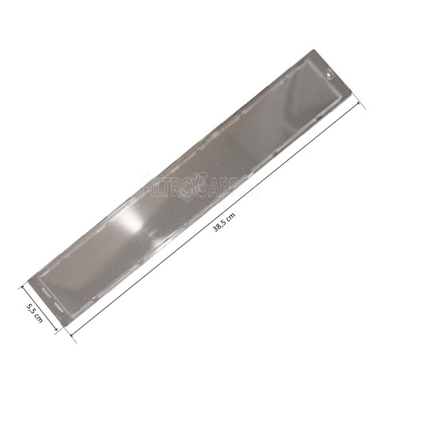 LICHTDIFFUSOR 5,5 X 38,5 CM FÜR DUNSTABZUGSHAUBEN FABER FRANKE SMEG 133.0018.585