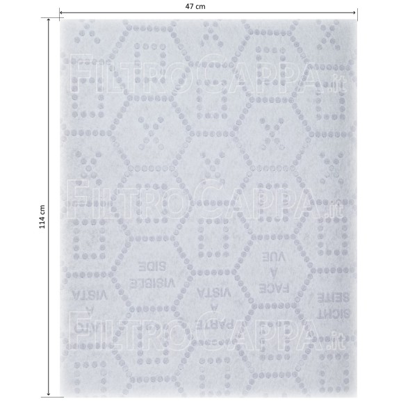 FILTRES UNIVERSELS POUR HOTTE MESURE 47 X 114 CM