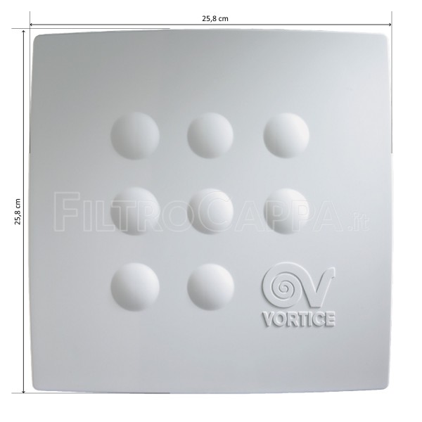 FRONT COVER FOR VORTICE EXTRACTOR QUADRO MEDIO 25,8 x 25,8 CM 1.127.001.108