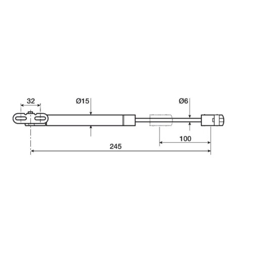 PROGRESSIVE GAS PISTON 60N FOR AIRONE COOKER HOOD COPGPORT60N0000000_R 2