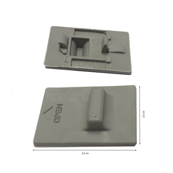 AGGANCIO GRIGLIA FILTRO (KIT 2 PEZZI) CAPPA FABER 152 ESTRAIBILE 133.0018.306