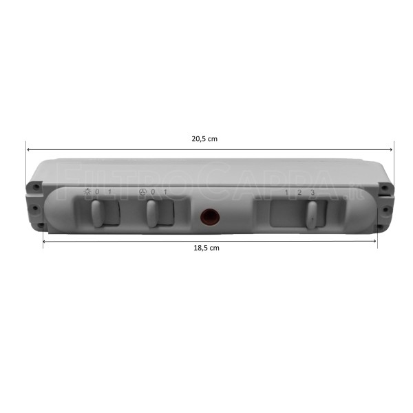 SLIDER CRUSCOTTO 3 VELOCITA' E LUCE COMPLETO PER CAPPE FABER 133.0059.810