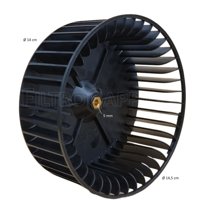 ROUE DE VENTILATEUR DE HOTTE Aspirante DIAMÈTRE 14 CM POUR HOTTE Aspirante ELICA TURBOAIR GN013D