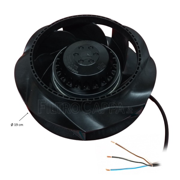 ASPIRATEUR D'AIR MOTEUR FUN VORTICE CA150Q MD R2E190 1.517.000.030