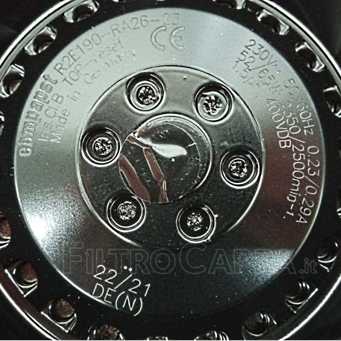 MOTOR FUN ASPIRADOR DE AR VORTICE CA150Q MD R2E190 1.517.000.030