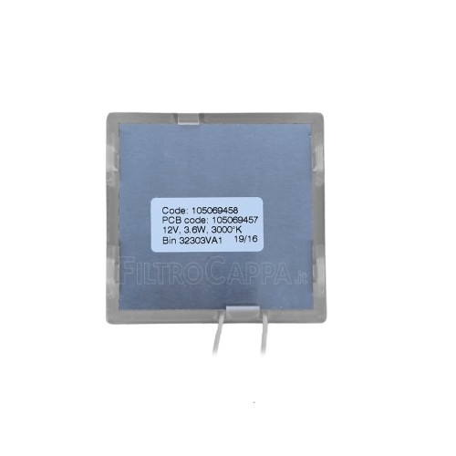 FARETTO LED QUADRATO 3,6 W 12V 3000 K CAPPA FALMEC 105069458 105069457 105040247 2